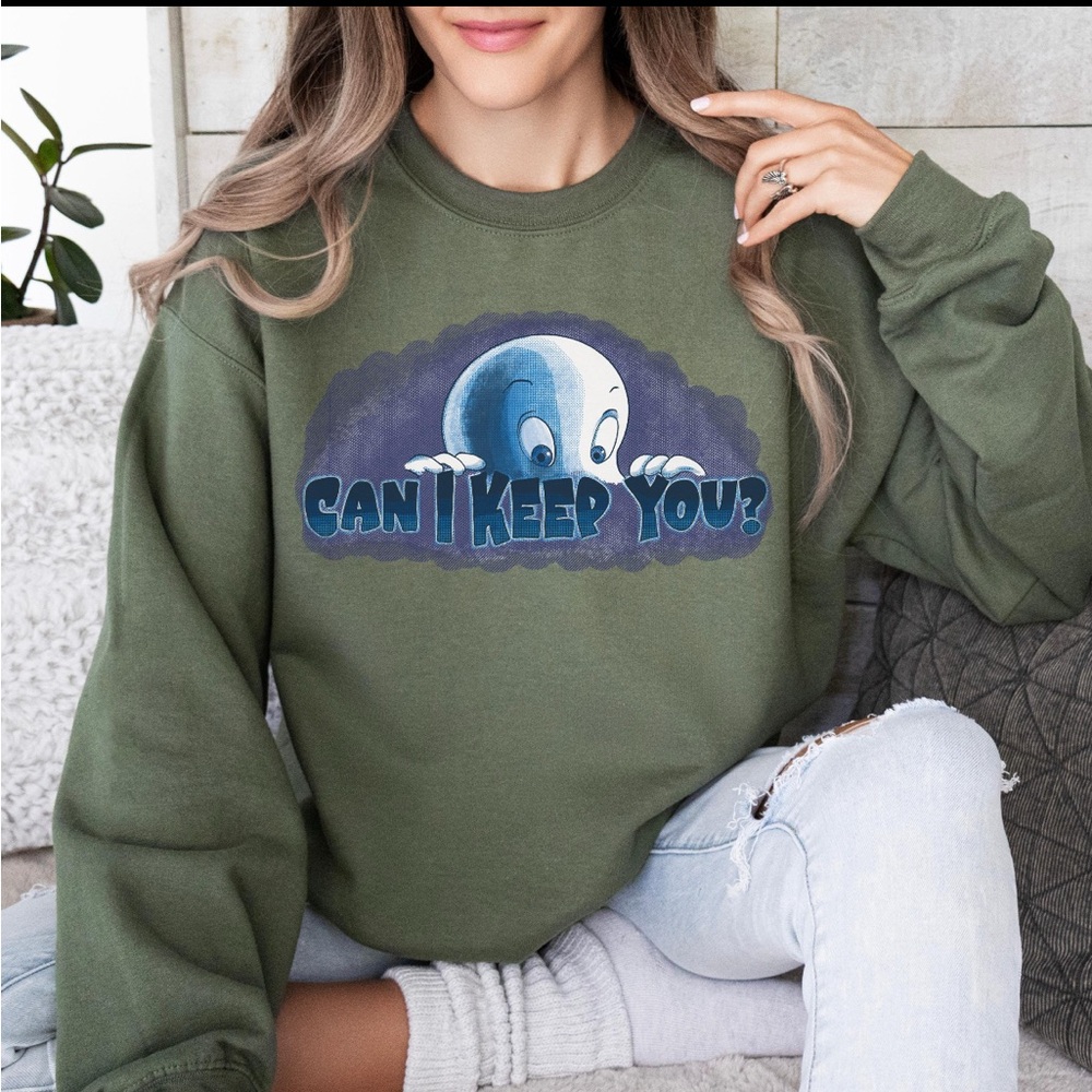 Casper the friendly  Ghost  Can I Keep You ? Crewneck sweater